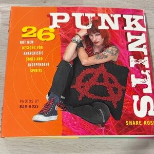 Vintage knitting craft book Punk Knits Book with 26 knit patterns